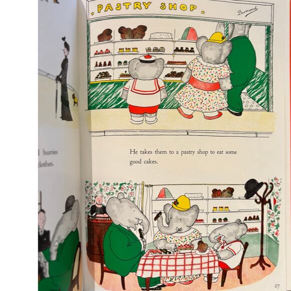 Vintage 2002 The Story of Babar Book by Jean De Brunhoff, Hardcover - Picture 4 of 5